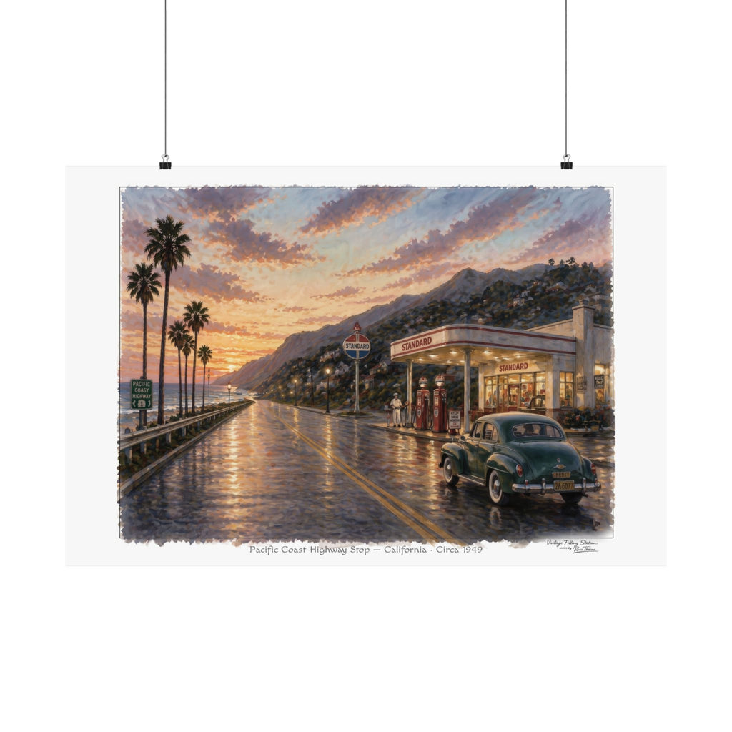 Pacific Coast Highway Stop — California · Circa 1949