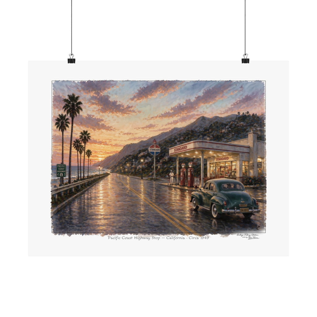 Pacific Coast Highway Stop — California · Circa 1949