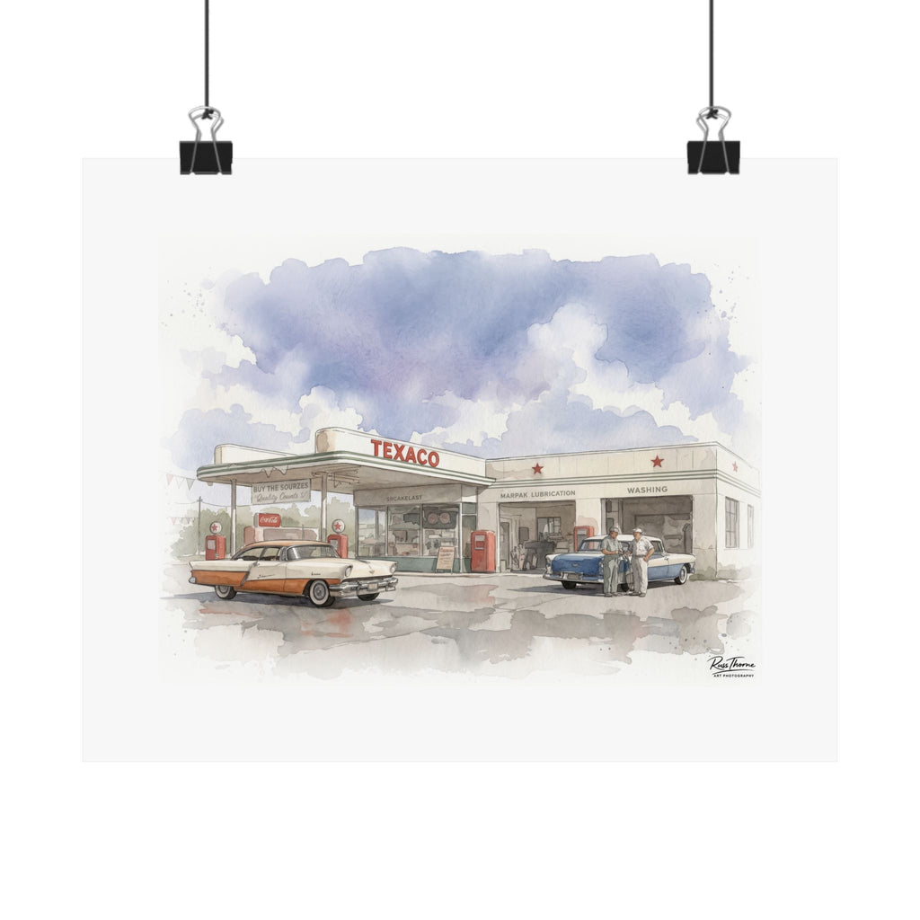 Vintage Service Station Nostalgia