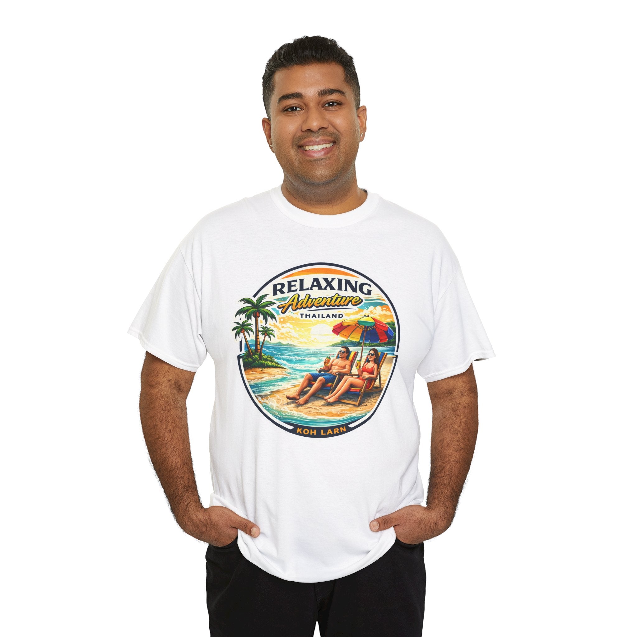 Relaxing Adventure Thailand Beach T-Shirt — Vintage Tropical Vacation Tee