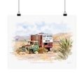The Got Rocks Billboard – Cache Creek, California Watercolor Print