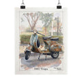1962 Vespa Matte Poster — Vintage Scooter Wall Art