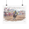 Buffalo Races of Chonburi – Thailand Watercolor Print