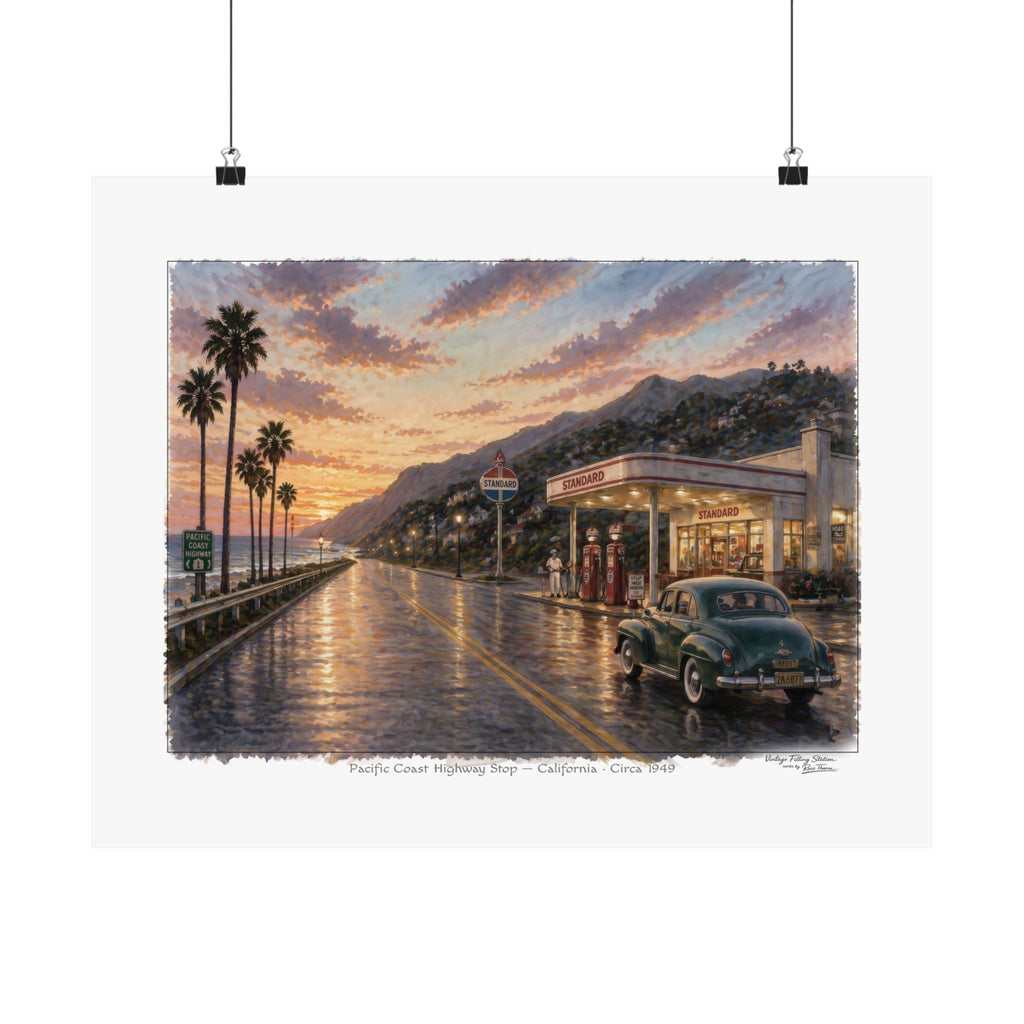 Pacific Coast Highway Stop — California · Circa 1949