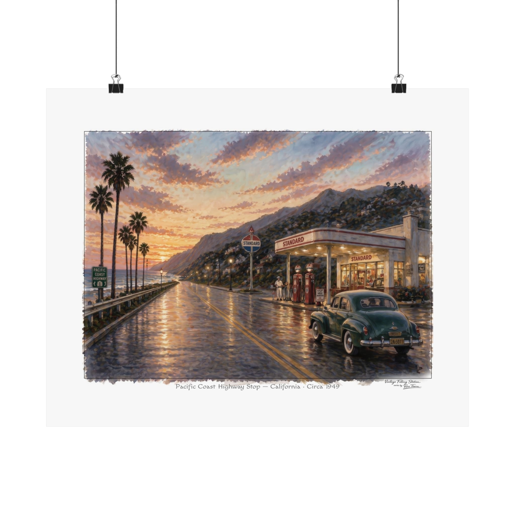 Pacific Coast Highway Stop — California · Circa 1949