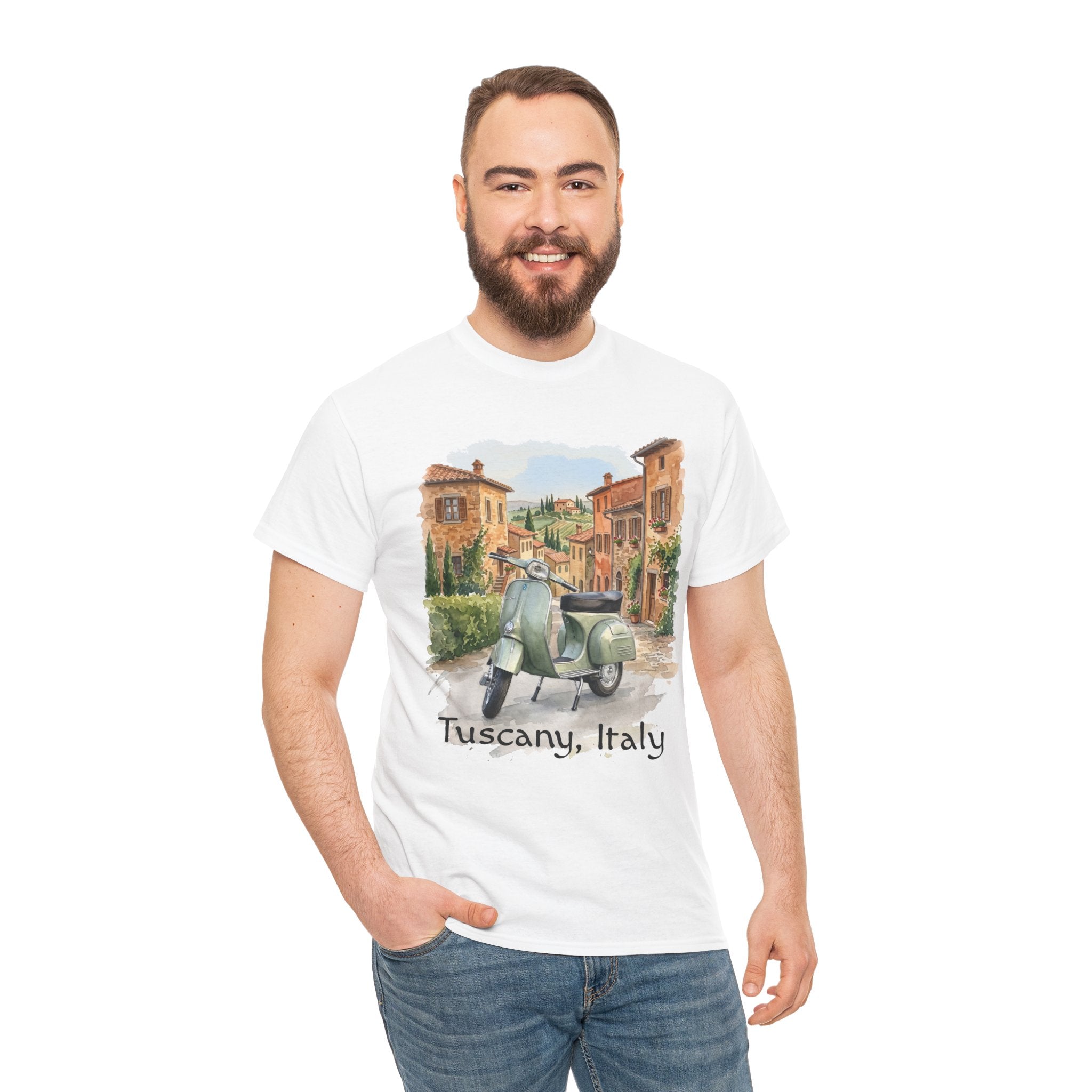 T-Shirt — Tuscany Italy Vespa Vintage Travel Tee
