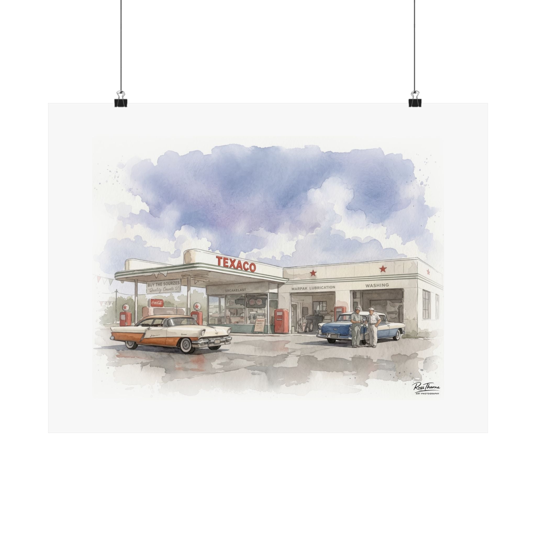 Vintage Service Station Nostalgia