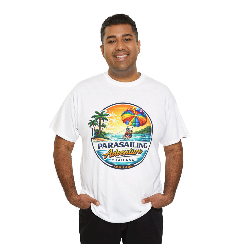 Parasailing Adventure Thailand T-Shirt — Beach Sunset Water Sports Tee