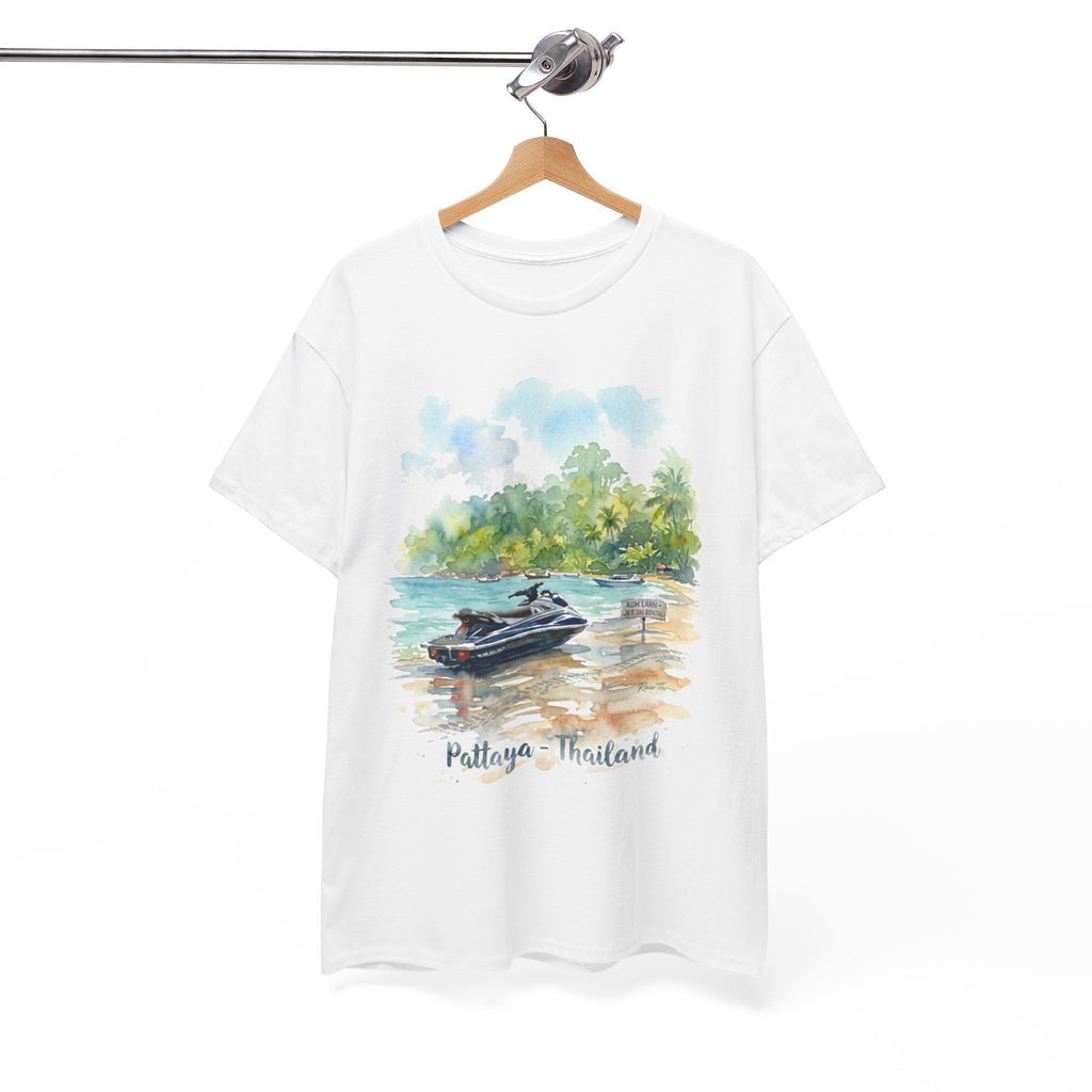 Koh Larn Jet Ski Water Color T-Shirt