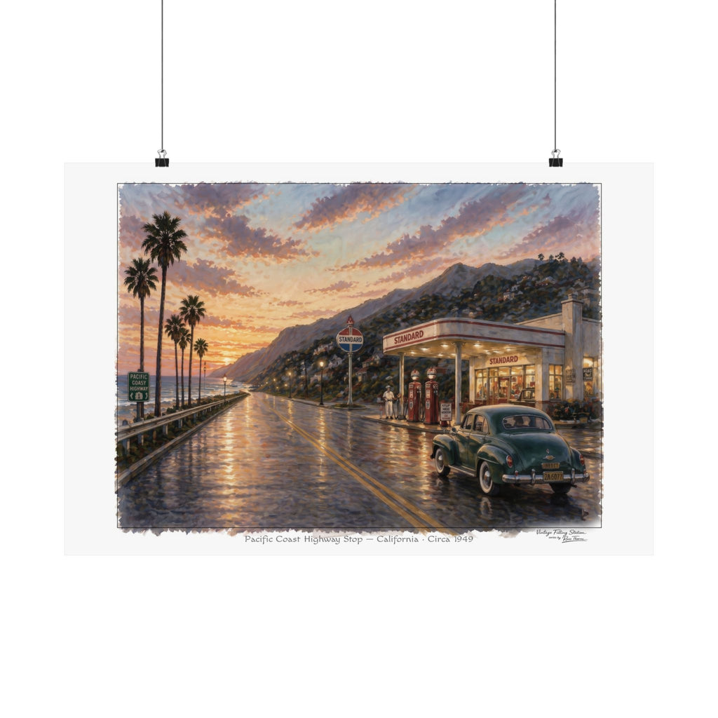 Pacific Coast Highway Stop — California · Circa 1949