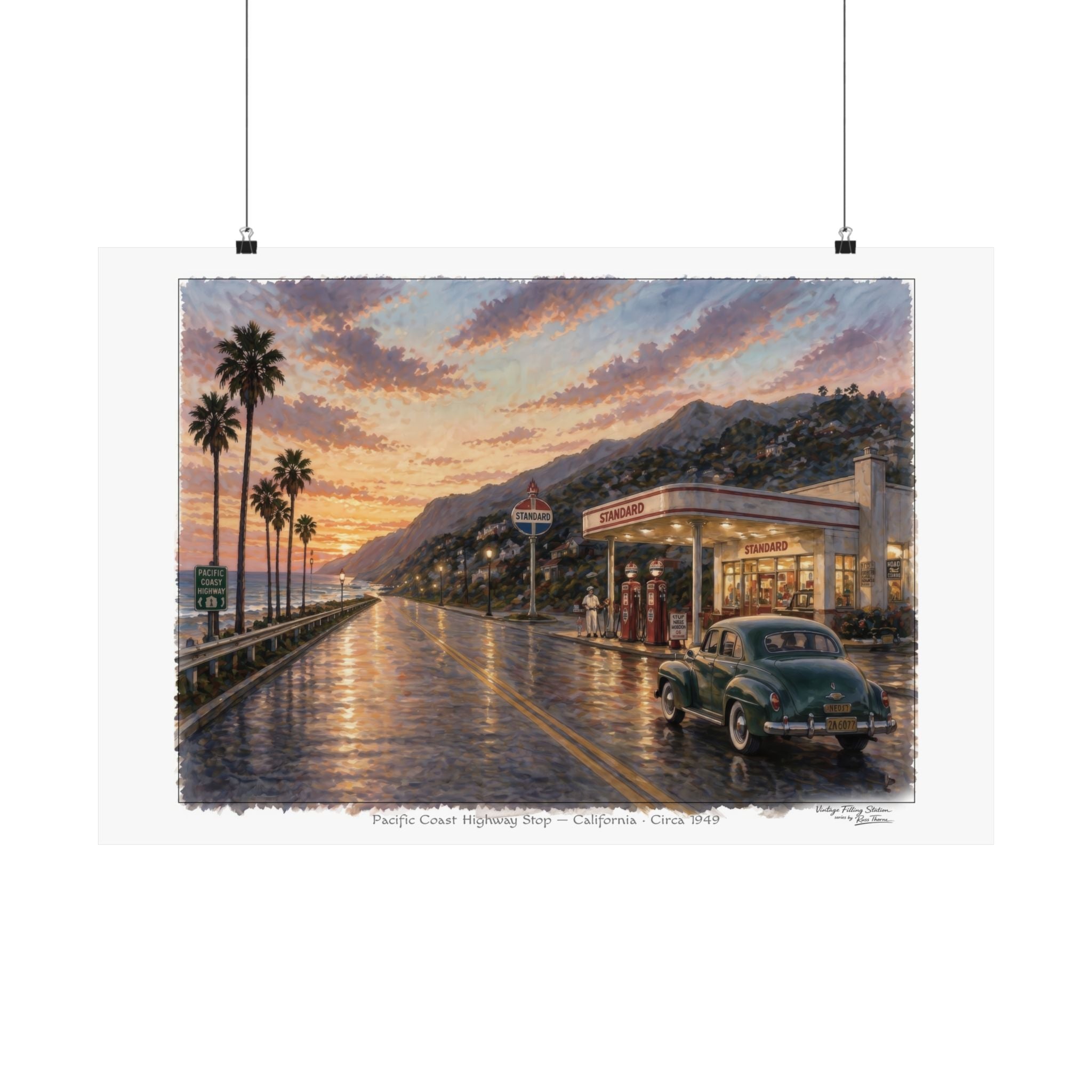 Pacific Coast Highway Stop — California · Circa 1949