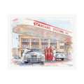 Vintage Gas Station Matte Poster — Standard Service — Los Angeles, 1946