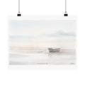 Waiting for the Tide – Coastal Watercolor Fishing Boat Art Print