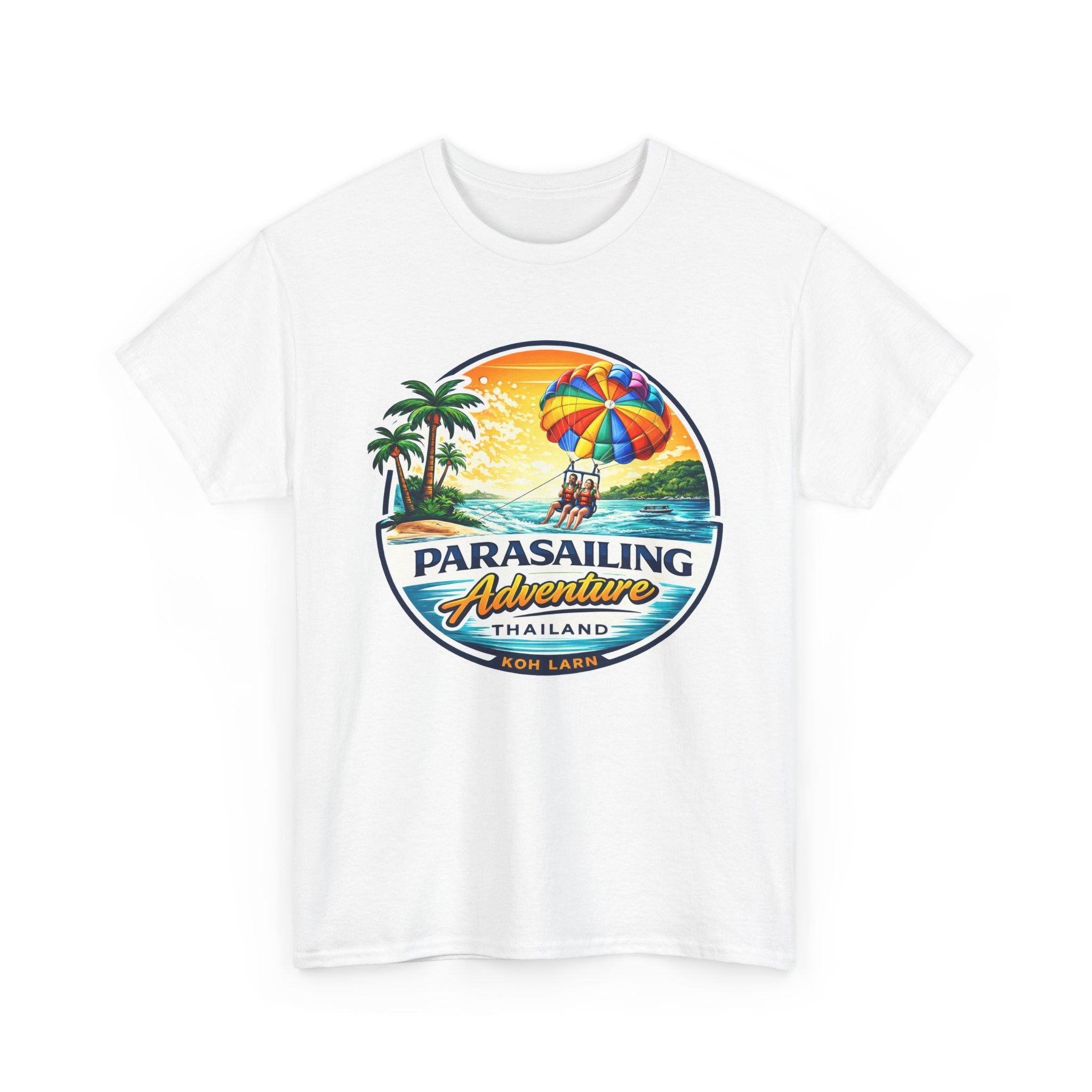 Parasailing Adventure Thailand T-Shirt — Beach Sunset Water Sports Tee
