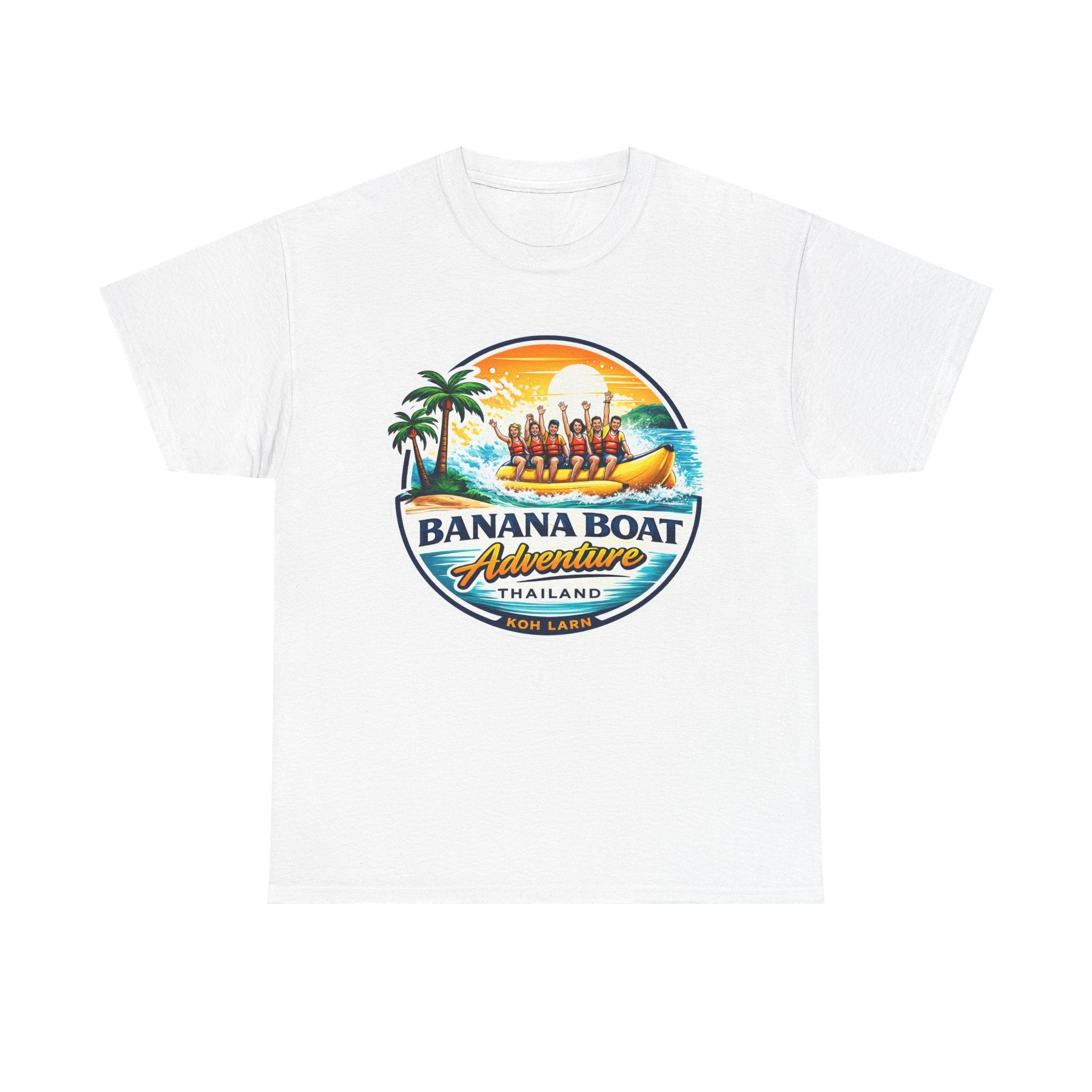 Banana Boat Adventure Thailand T-Shirt — Tropical Banana Boat Ride Graphic Tee