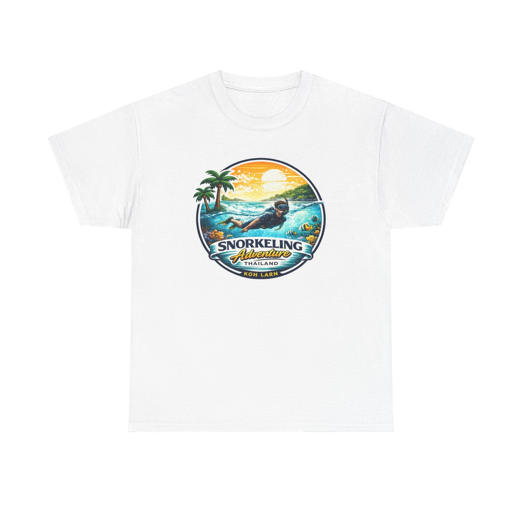 Snorkeling Adventure Tee — Tropical Sunset Island Vacation T-Shirt