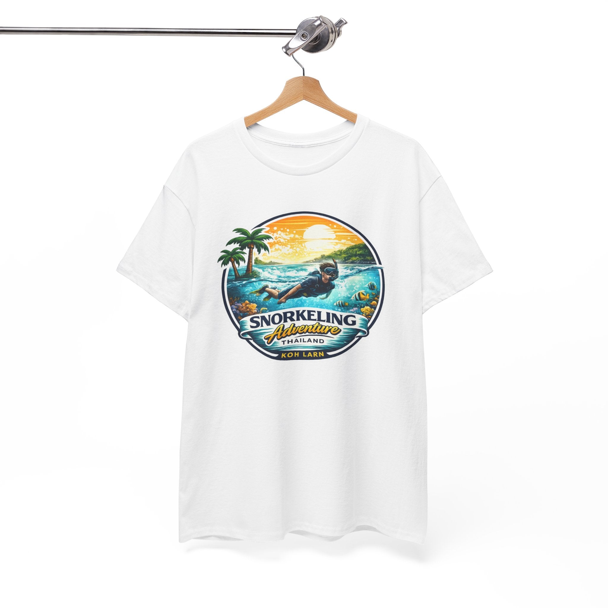 Snorkeling Adventure Tee — Tropical Sunset Island Vacation T-Shirt
