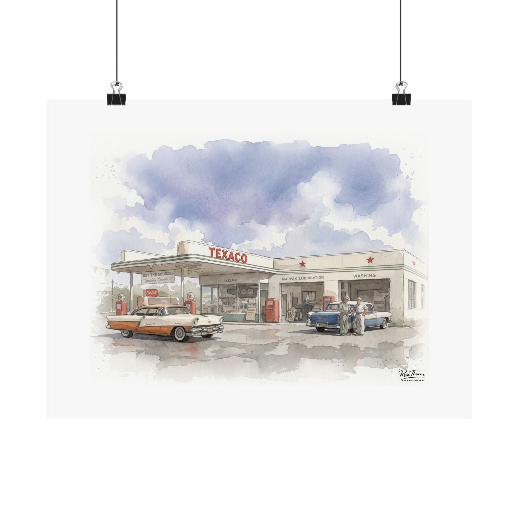 Vintage Service Station Nostalgia