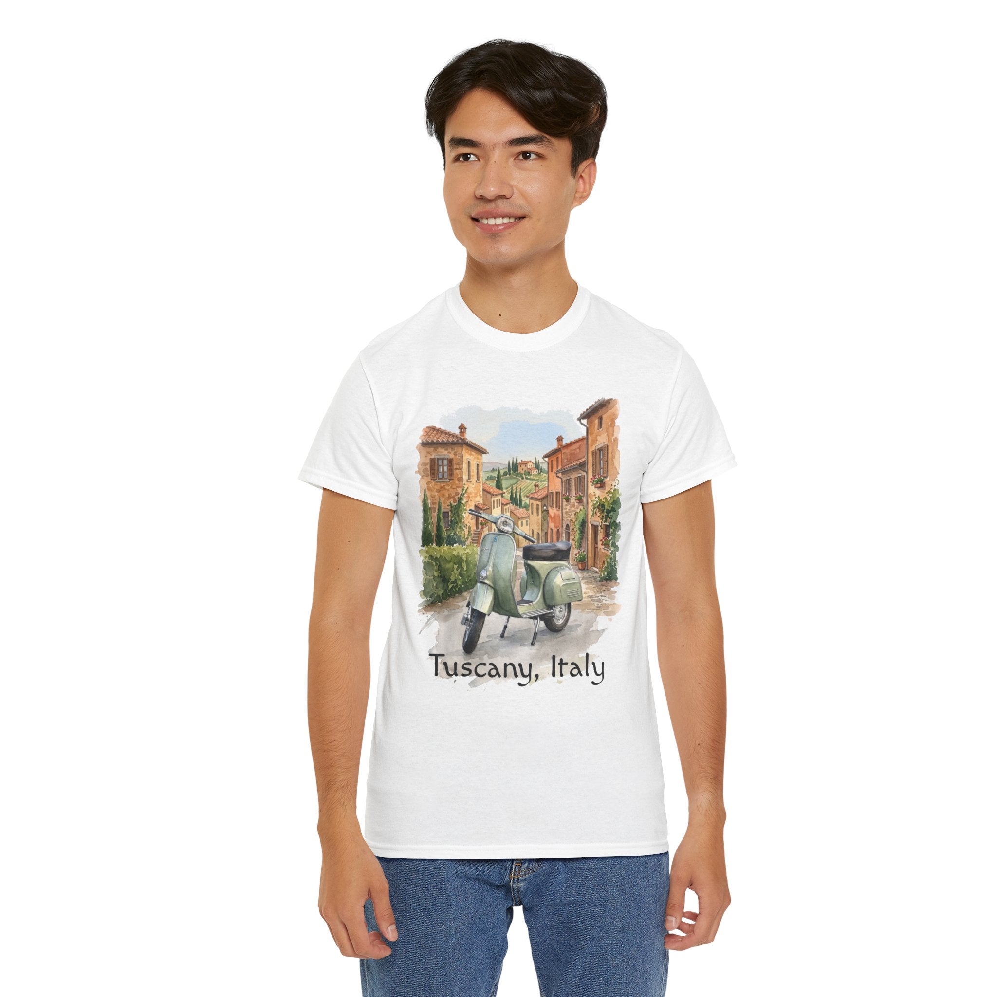 T-Shirt — Tuscany Italy Vespa Vintage Travel Tee