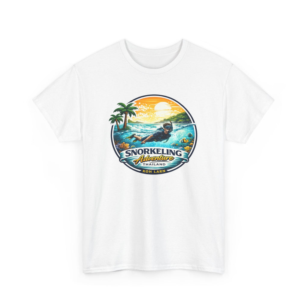Snorkeling Adventure Tee — Tropical Sunset Island Vacation T-Shirt
