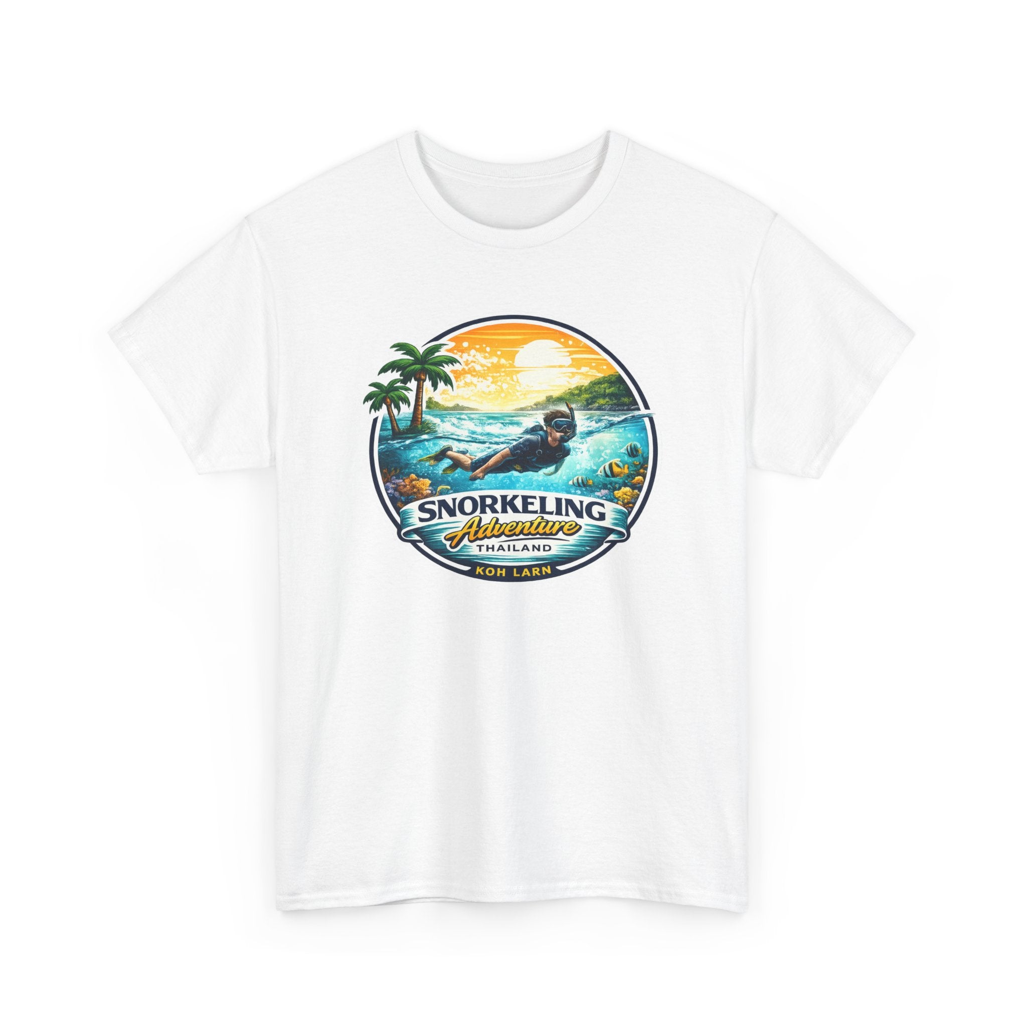 Snorkeling Adventure Tee — Tropical Sunset Island Vacation T-Shirt