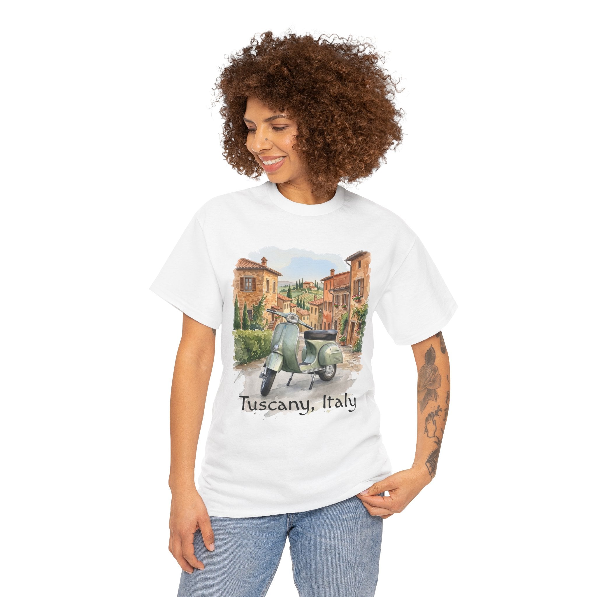 T-Shirt — Tuscany Italy Vespa Vintage Travel Tee