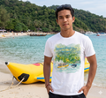 Banana Boat Fun at Koh Larn Pattaya – Premium Watercolor Art T-Shirt