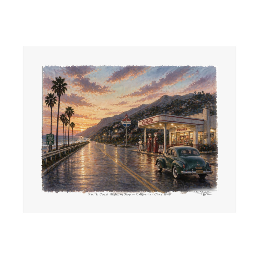 Pacific Coast Highway Stop — California · Circa 1949