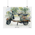 Vintage 1962 Vespa Poster