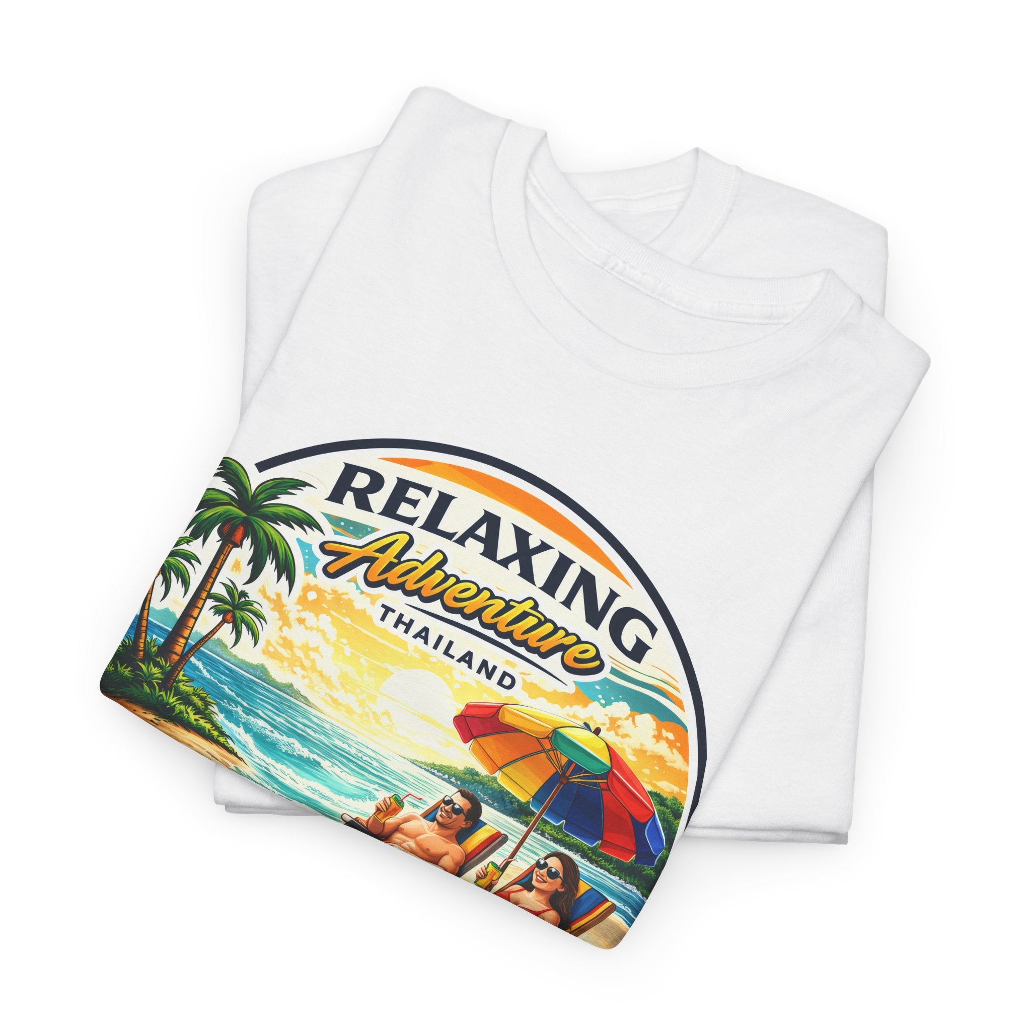Relaxing Adventure Thailand Beach T-Shirt — Vintage Tropical Vacation Tee
