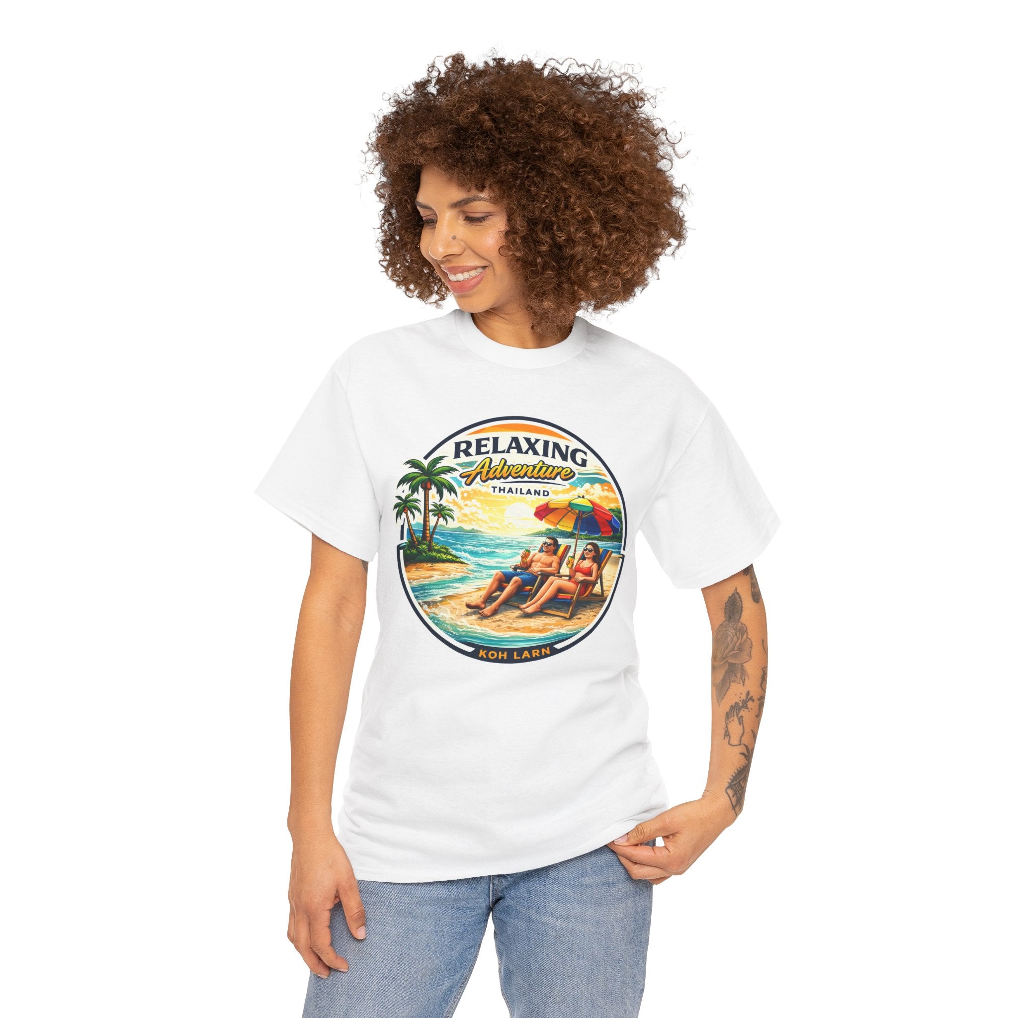 Relaxing Adventure Thailand Beach T-Shirt — Vintage Tropical Vacation Tee