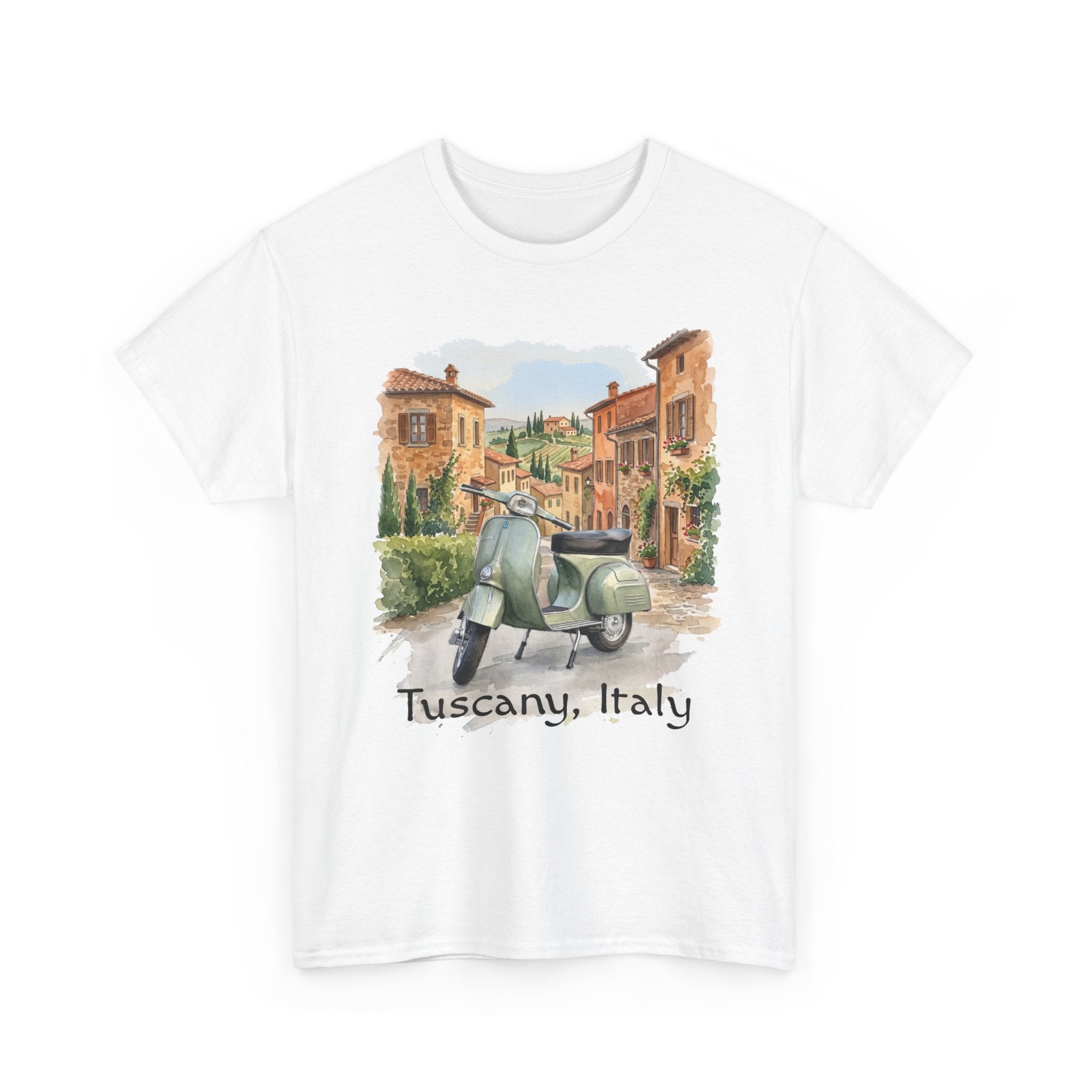 T-Shirt — Tuscany Italy Vespa Vintage Travel Tee