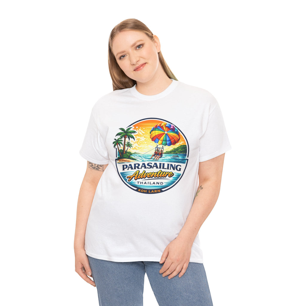 Parasailing Adventure Thailand T-Shirt — Beach Sunset Water Sports Tee