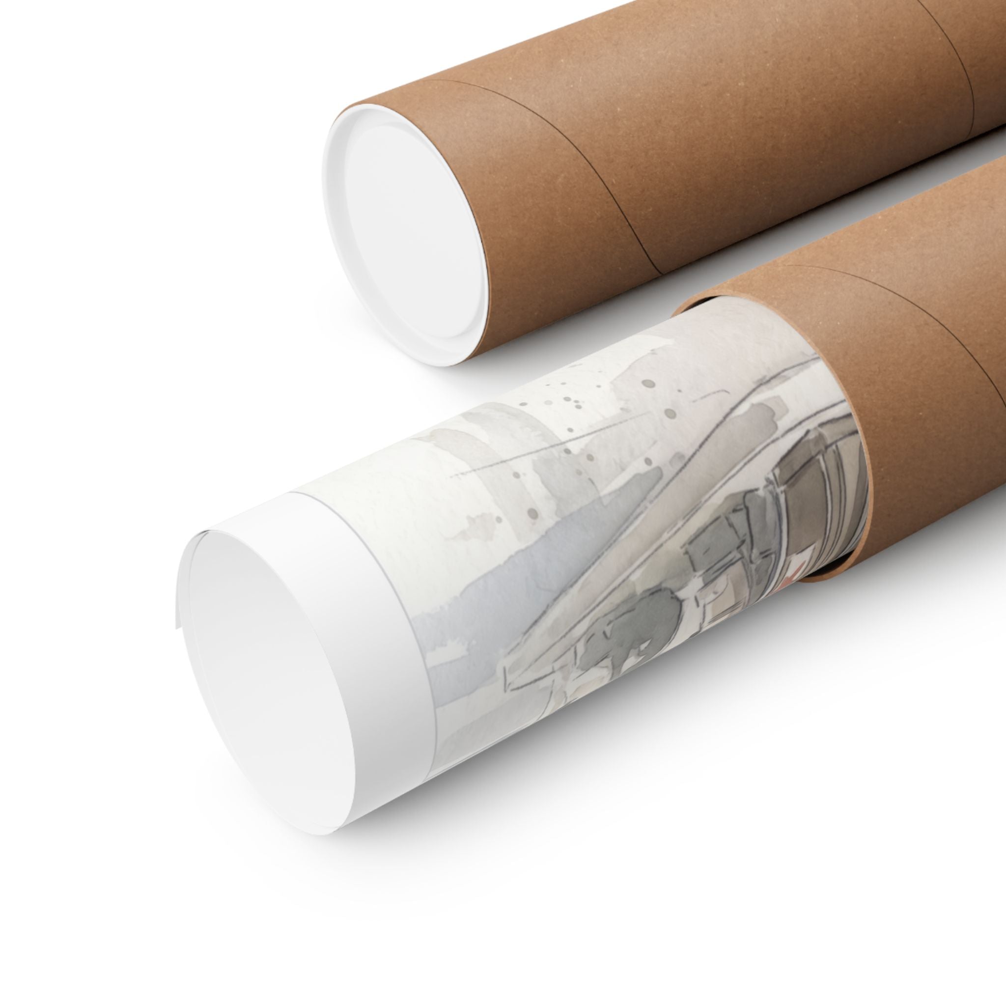 Vintage Texaco Gas Station Watercolor Print – Classic Americana Filling Station Art by Russ Thorne