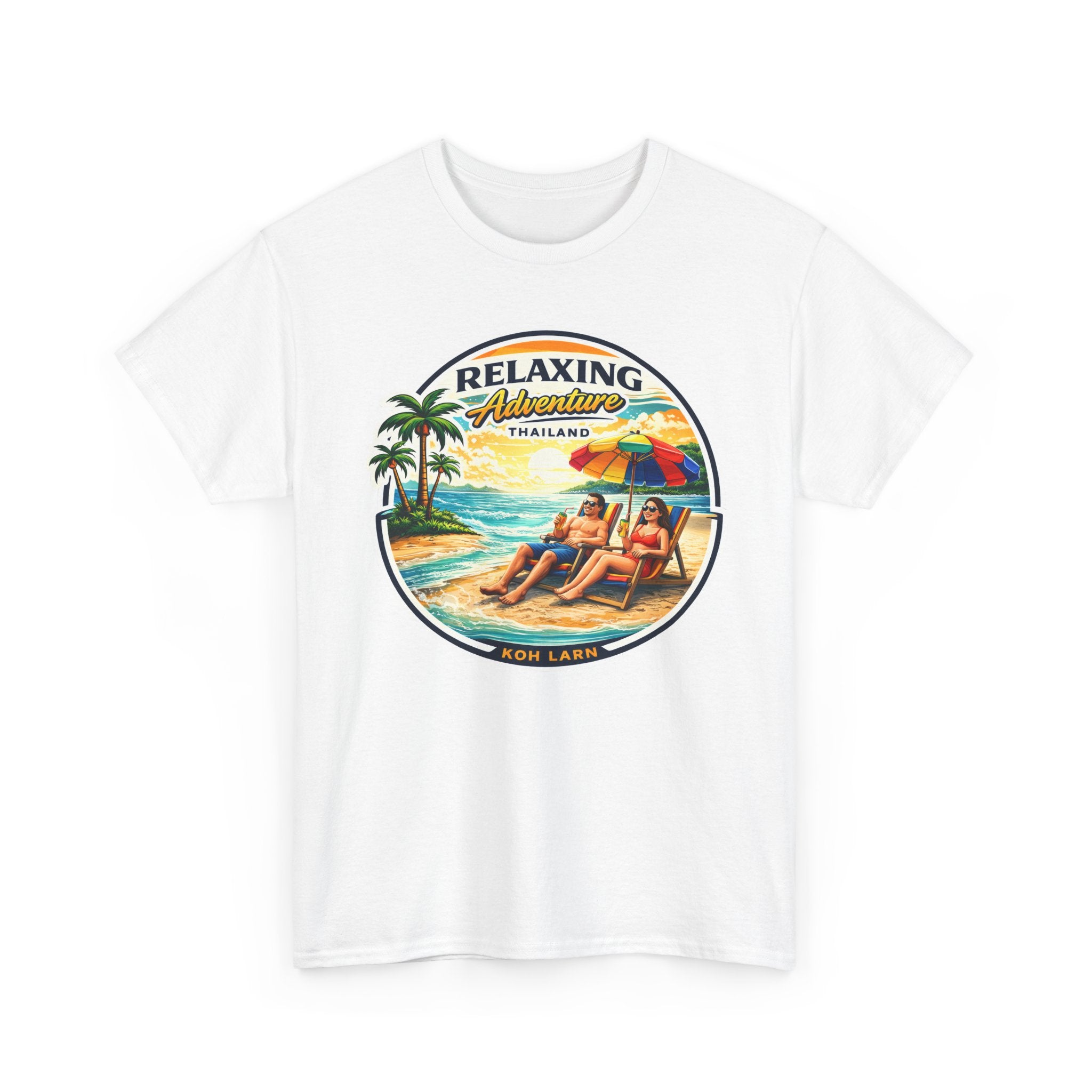 Relaxing Adventure Thailand Beach T-Shirt — Vintage Tropical Vacation Tee