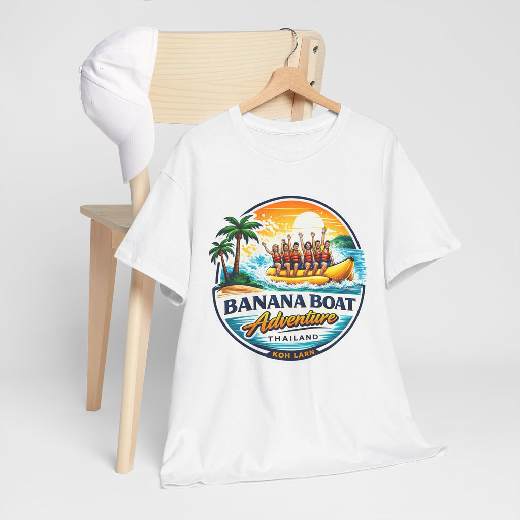 Banana Boat Adventure Thailand T-Shirt — Tropical Banana Boat Ride Graphic Tee