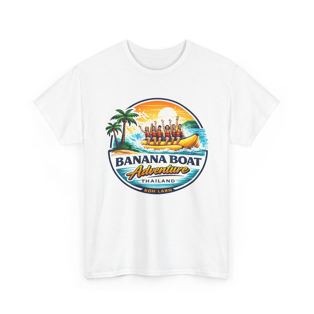 Banana Boat Adventure Thailand T-Shirt — Tropical Banana Boat Ride Graphic Tee