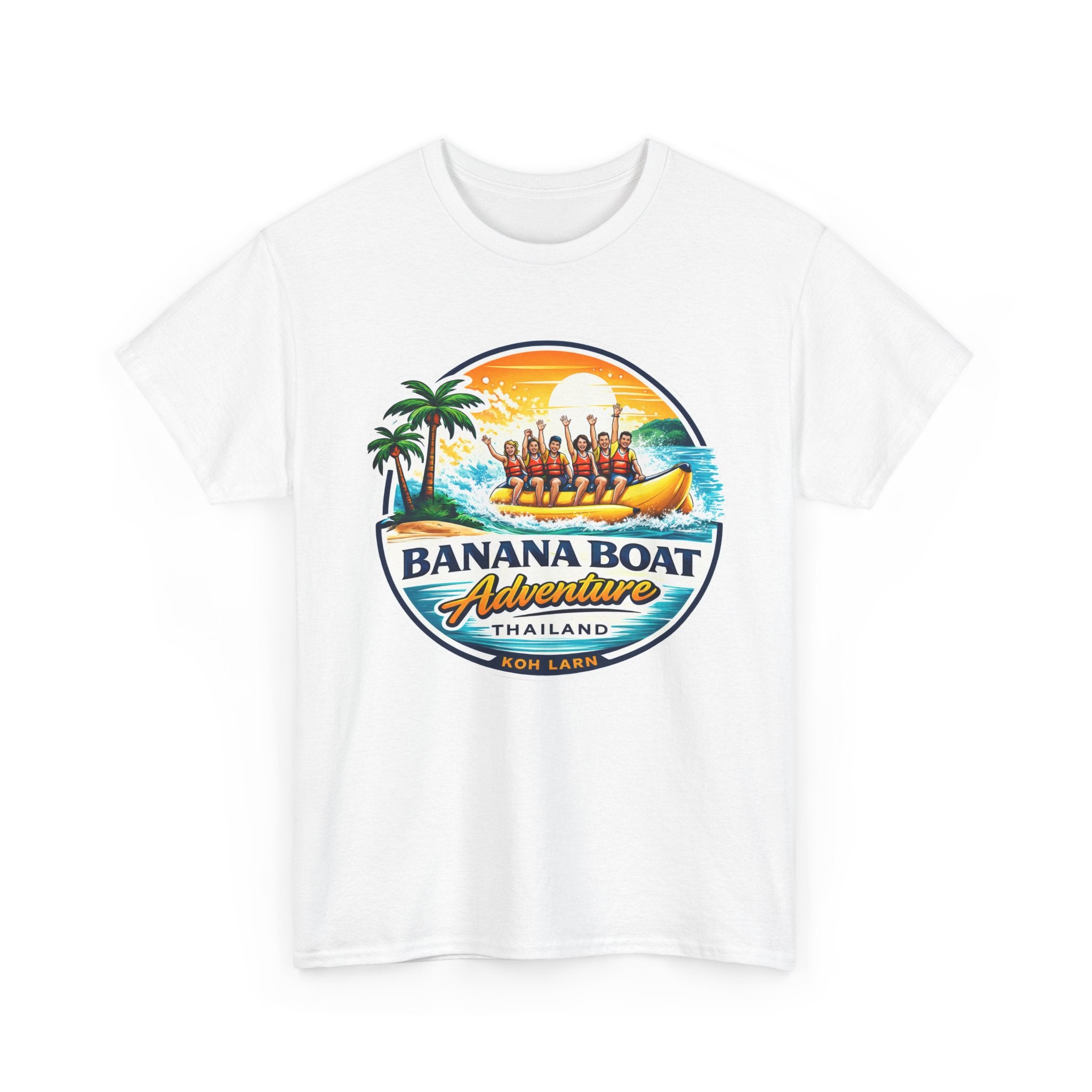 Banana Boat Adventure Thailand T-Shirt — Tropical Banana Boat Ride Graphic Tee